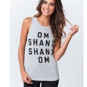 Spiritual Gangster OM SHANTI OM yoga workout tank